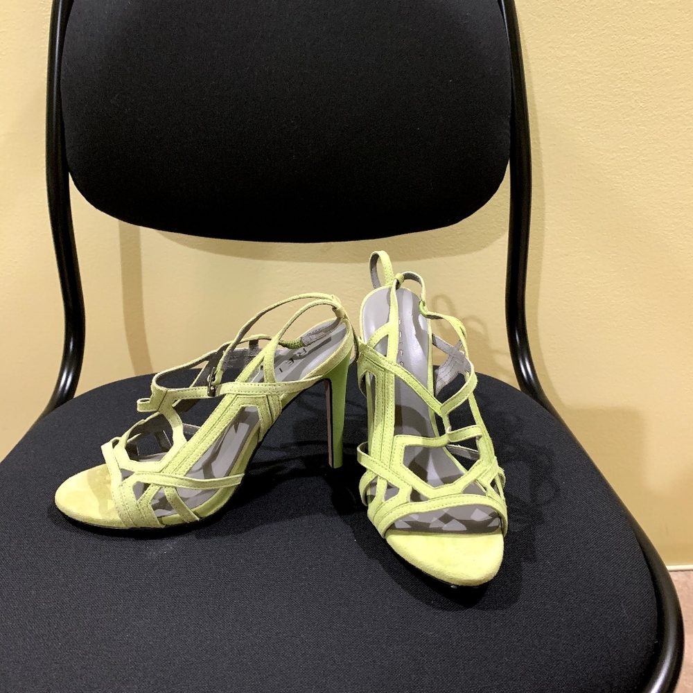 Lime green shoes